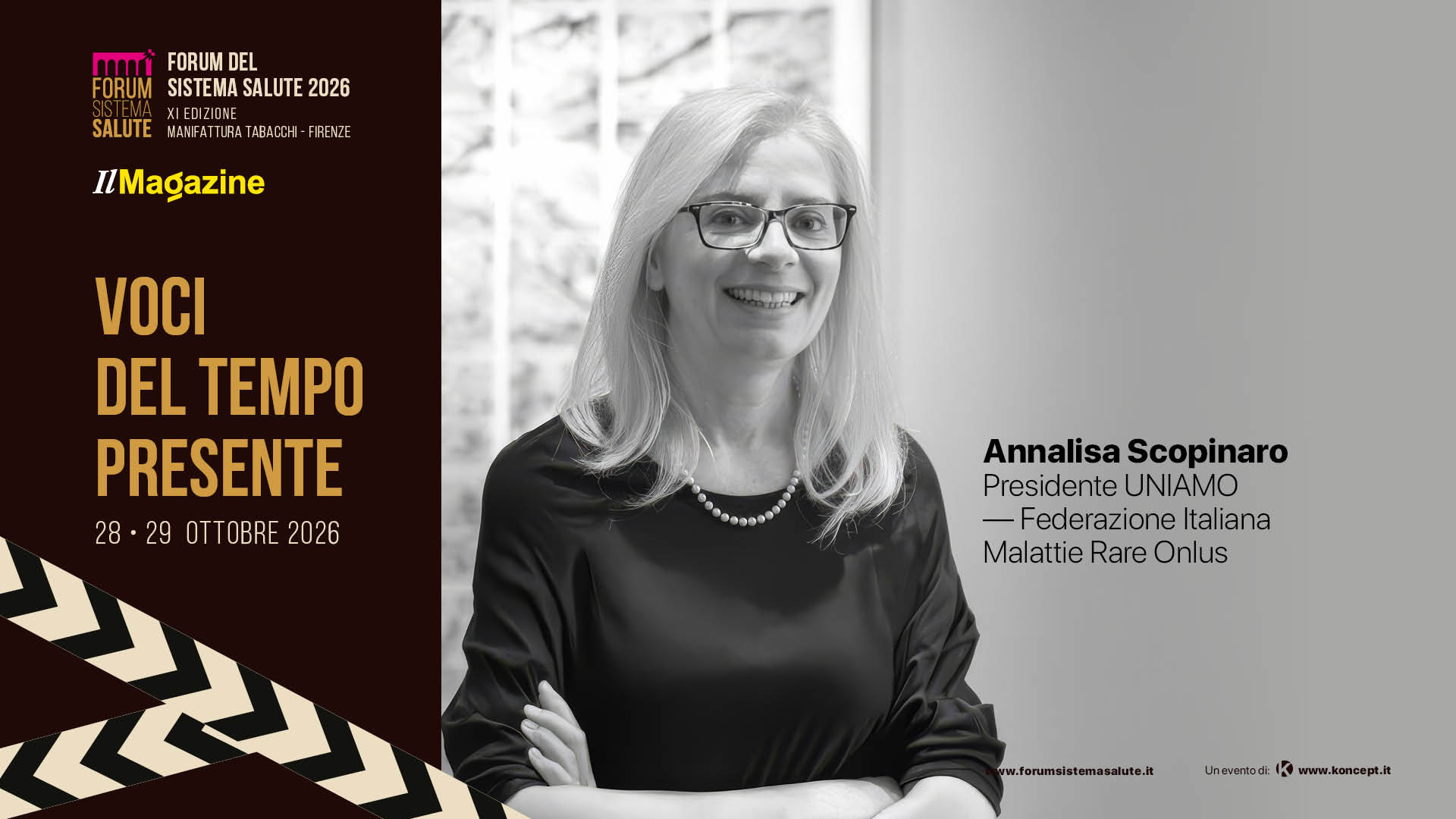 Annalisa Scopinaro, Presidente UNIAMO - Federazione Italiana Malattie Rare Onlus